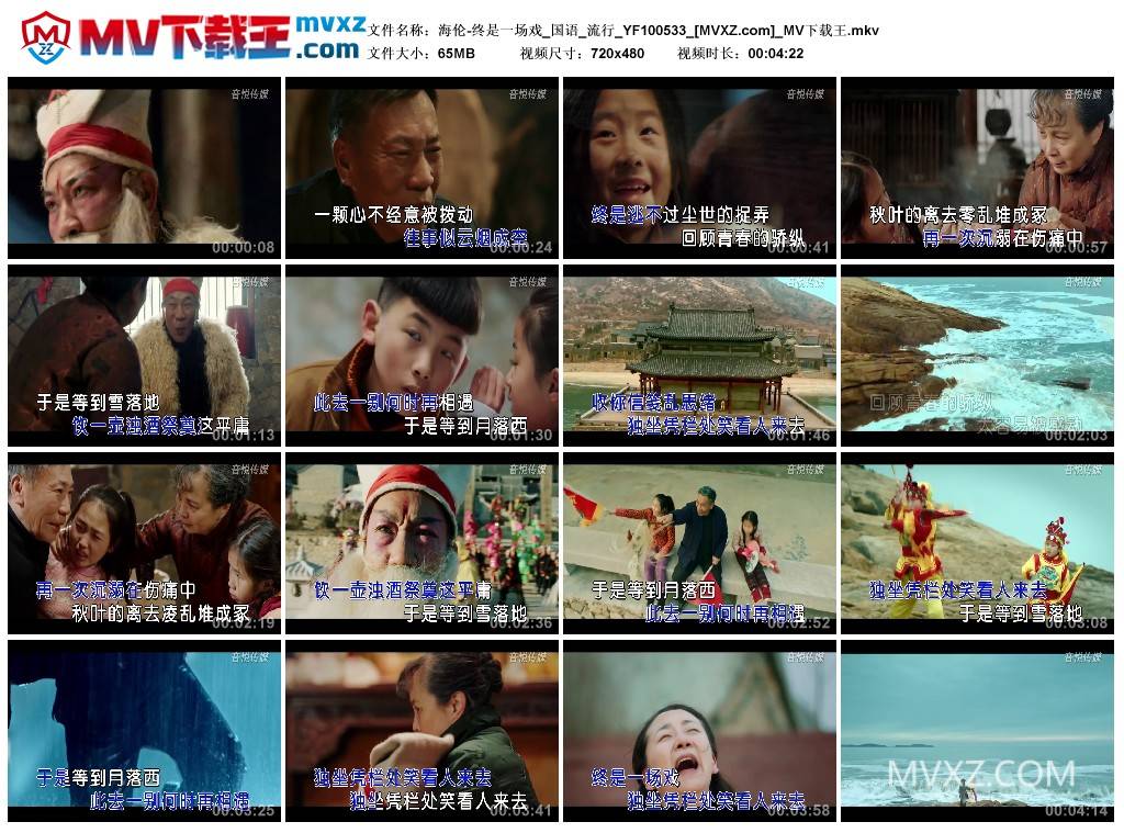 海伦-终是一场戏_国语_流行_YF100533
